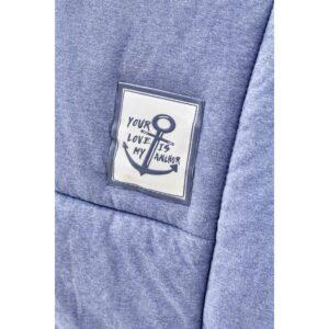 Набор постельное белье с одеялом Karaca Home – Toffee indigo индиго полуторный