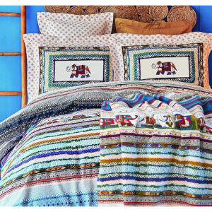 Набор постельное белье с покрывалом пике Karaca Home – Perez hardal pike jacquard полуторный