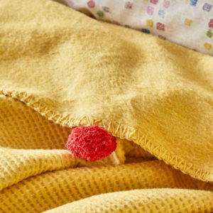Набор постельное белье с покрывалом + плед Karaca Home – Bonbon pembe розовый евро (8)