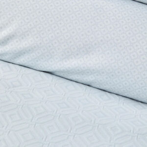 Набор постельное белье с покрывалом + плед Karaca Home – Infinity New a.mavi голубой евро (8)