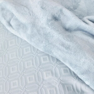 Набор постельное белье с покрывалом + плед Karaca Home – Infinity New a.mavi голубой евро (8)