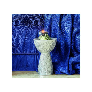 Набор постельное белье с покрывалом + плед Karaca Home – Volante lacivert синий (10 предметов)