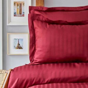Постельное белье Karaca Home сатин – Charm bold bordo бордовый полуторный
